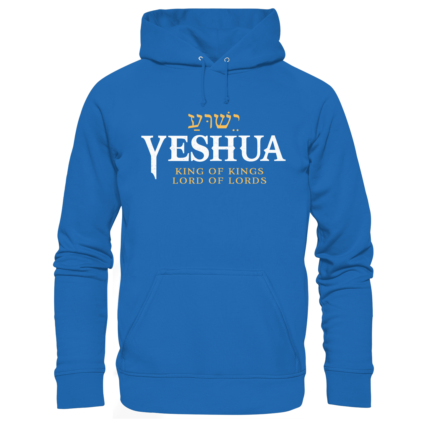 Yeshua - King of Kings, Lord of Lords | Christian Design with the Name of Jesus - Premium Unisex Hoodie