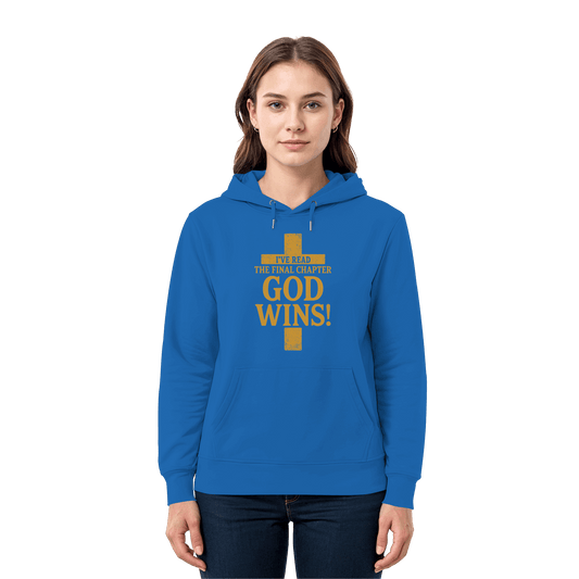 GOD WINS – Das Ende steht fest | Christliche Kleidung & Geschenke im Kreuz-Design - Premium Unisex Hoodie