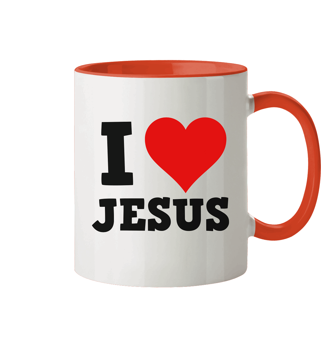 I Love Jesus - Tasse zweifarbig