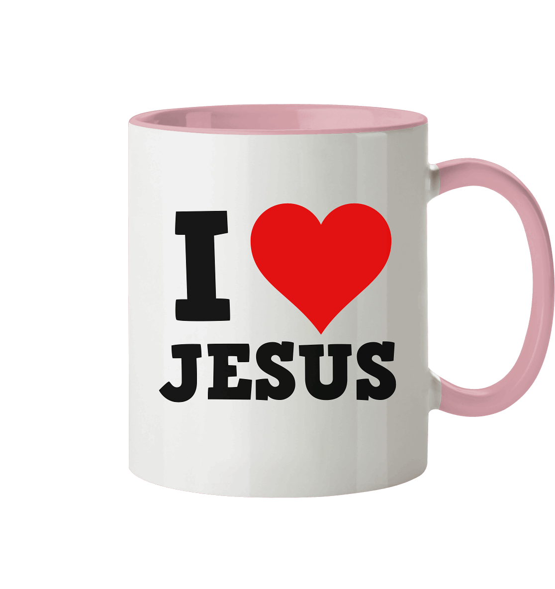 I Love Jesus - Tasse zweifarbig