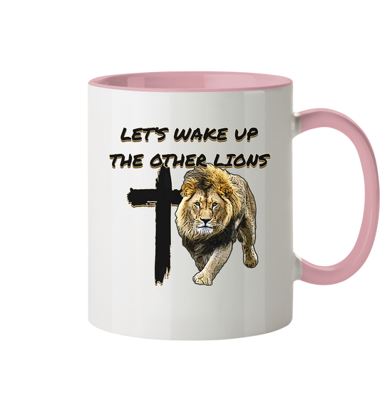 Let's Wake Up the other Lions - Tasse zweifarbig