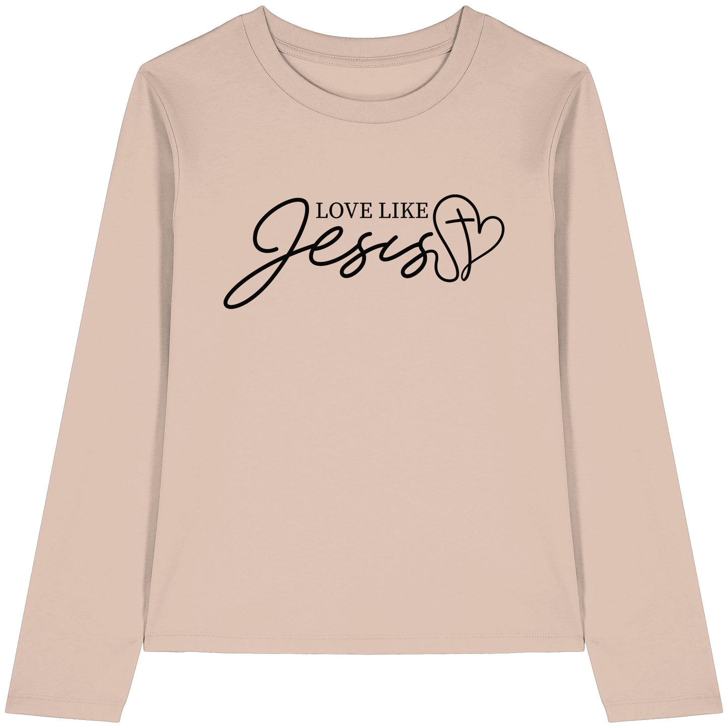 Love Like Jesus – Liebe, die verändert | Ein Statement des Glaubens - Womens Organic Longsleeve T-Shirt