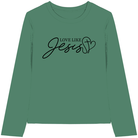 Love Like Jesus – Liebe, die verändert | Ein Statement des Glaubens - Womens Organic Longsleeve T-Shirt