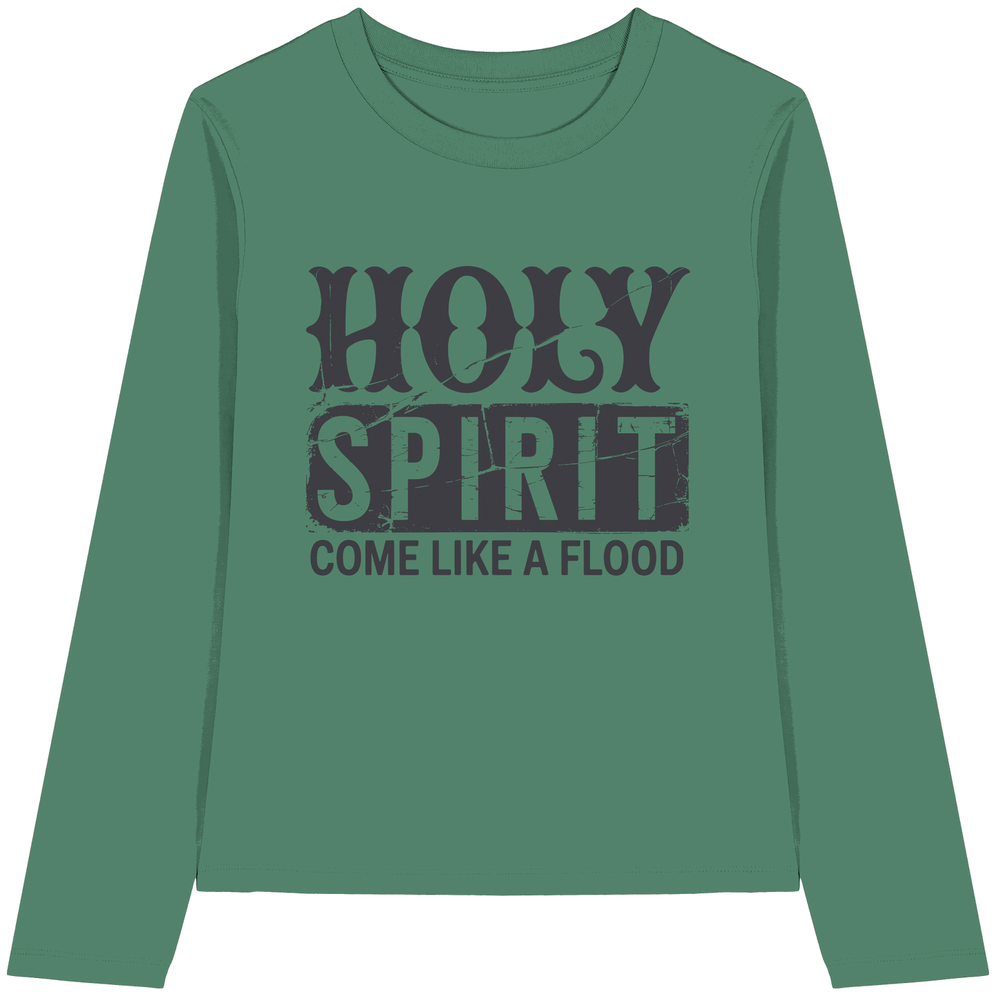 Holy Spirit, Come Like a Flood – Erfüllt von Gottes Gegenwart | Christliches Geschenk - Womens Organic Longsleeve T-Shirt