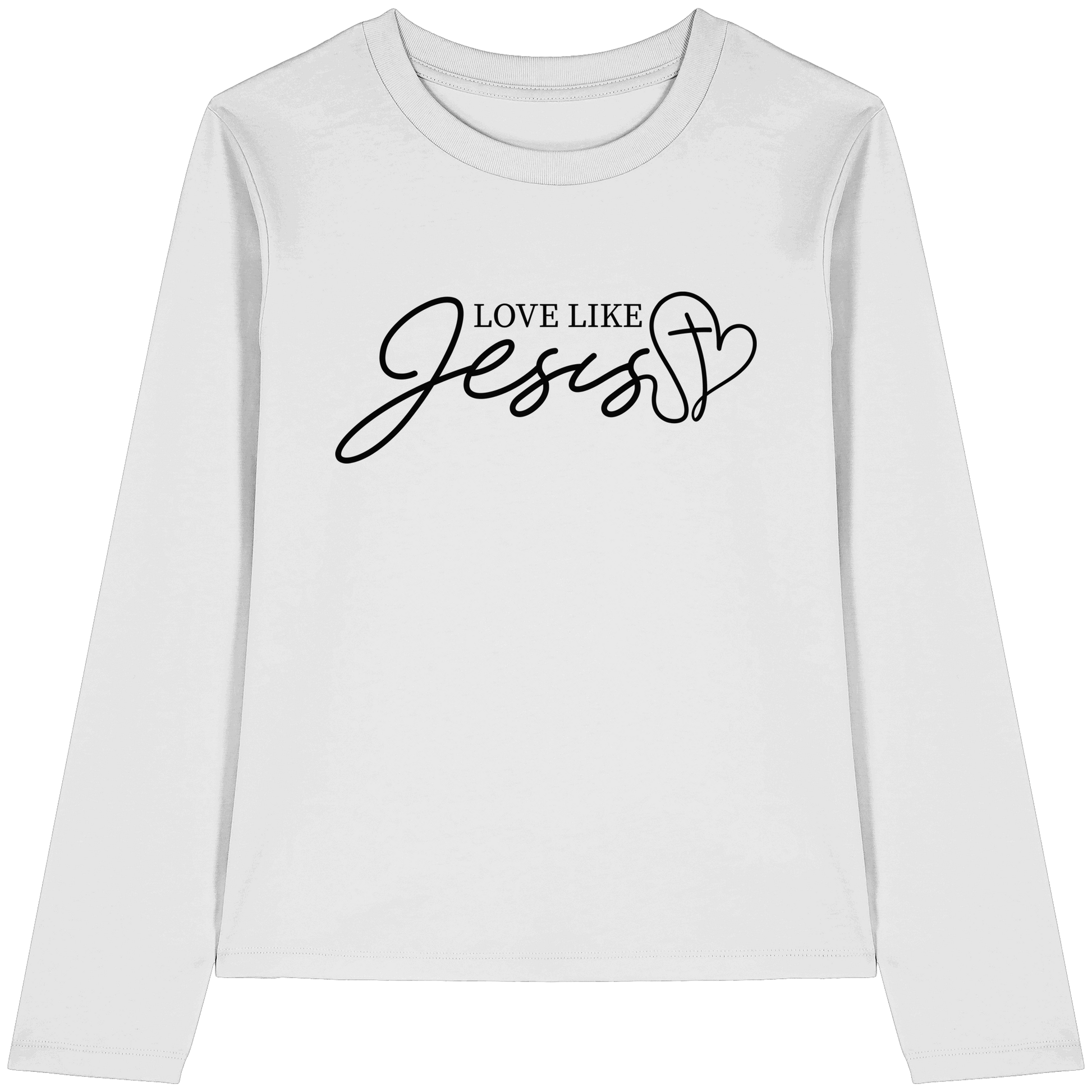 Love Like Jesus – Liebe, die verändert | Ein Statement des Glaubens - Womens Organic Longsleeve T-Shirt