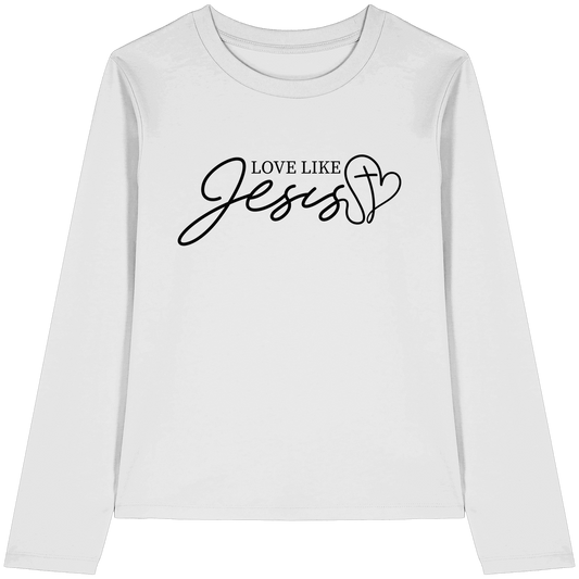 Love Like Jesus – Liebe, die verändert | Ein Statement des Glaubens - Womens Organic Longsleeve T-Shirt