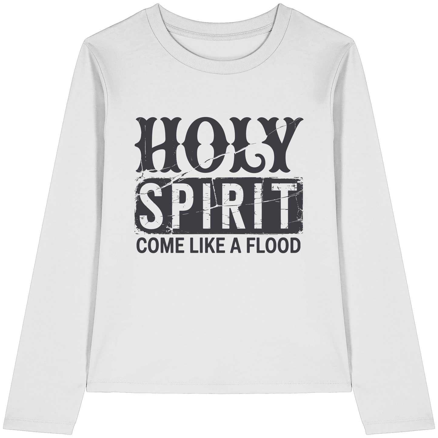 Holy Spirit, Come Like a Flood – Erfüllt von Gottes Gegenwart | Christliches Geschenk - Womens Organic Longsleeve T-Shirt