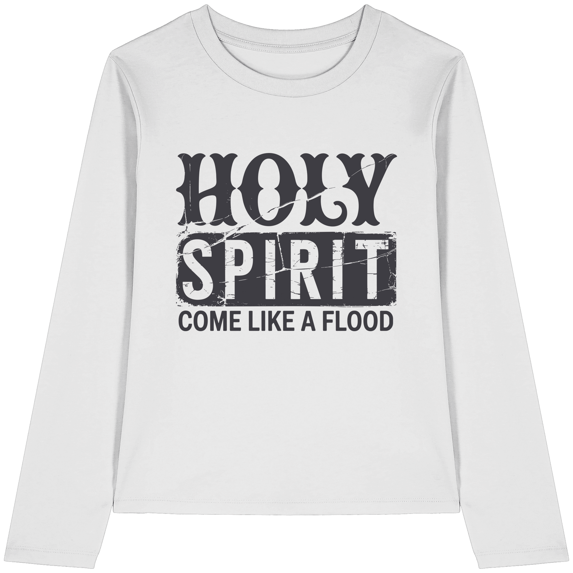 Holy Spirit, Come Like a Flood – Erfüllt von Gottes Gegenwart | Christliches Geschenk - Womens Organic Longsleeve T-Shirt