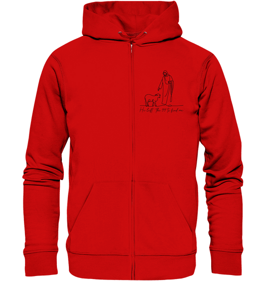 He Left the 99 to Find Me – Kraftvolle Botschaft in minimalistischem Design | Christliche Kleidung - Zipper