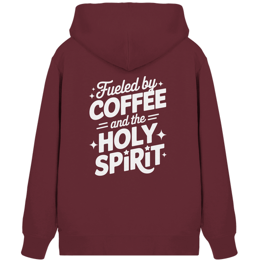 Fueled by Coffee & the Holy Spirit – Alltag mit Kraft von oben - Organic Zipper - Jacken/ Zipper - Burgundy - GfoitMa