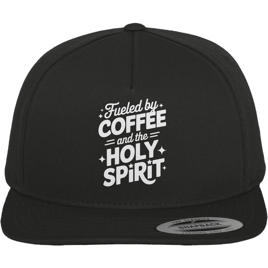 Fueled by Coffee & the Holy Spirit – Alltag mit Kraft von oben - Premium Snapback - Kappen & Mützen - Black / Green - GfoitMa