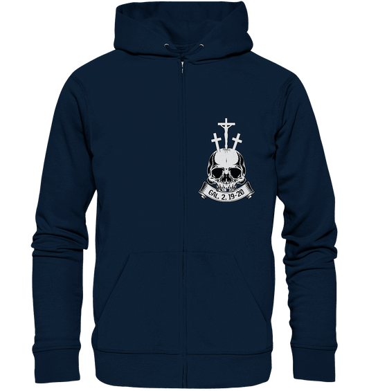 Gekreuzigt mit Christus – Galater 2,19–20 | Christliche Kleidung - Zipper - Jacken/ Zipper - Navy - GfoitMa