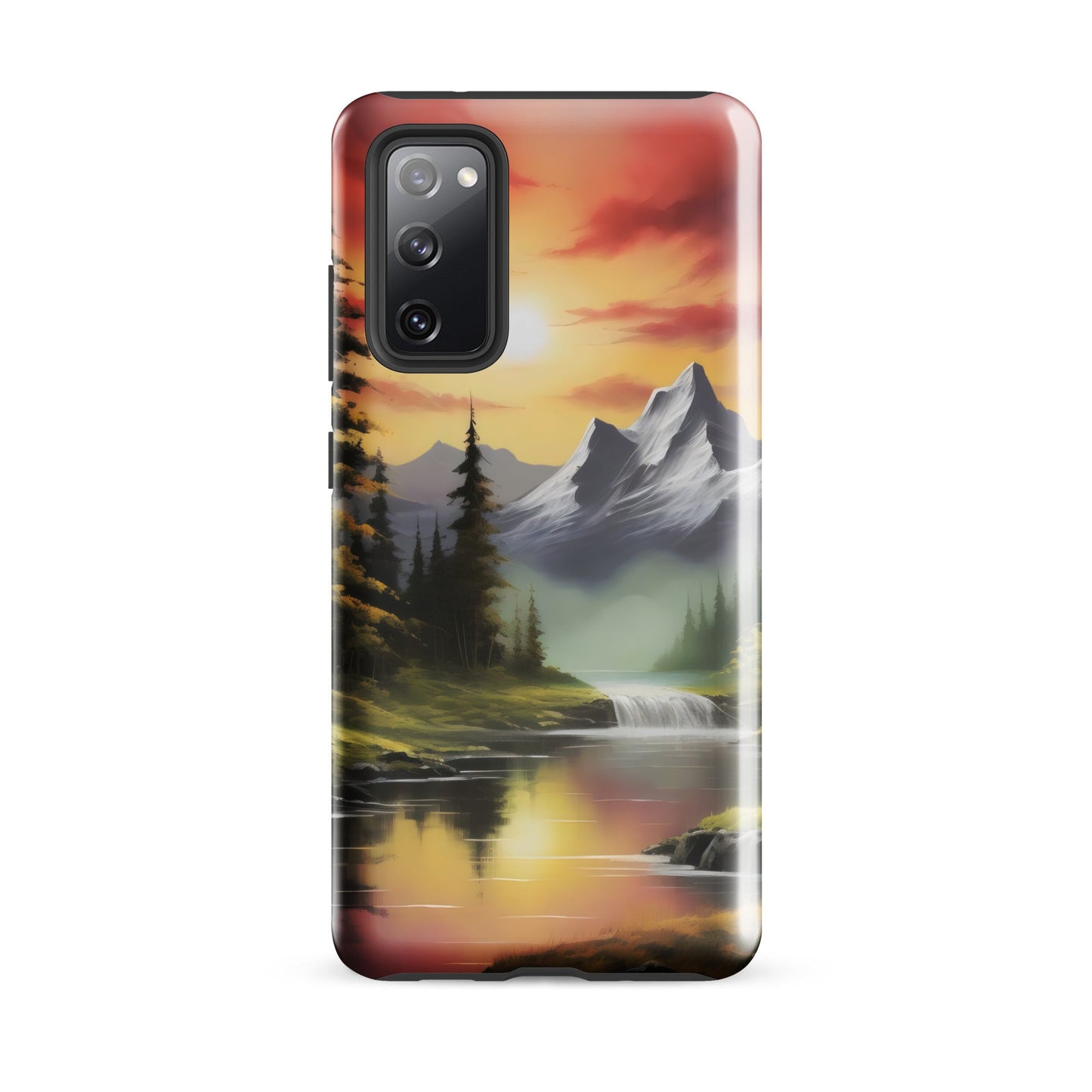 Gemalte Berglandschaft - Hardcase Samsung®-Hülle - Samsung Galaxy S20 FE - GfoitMa