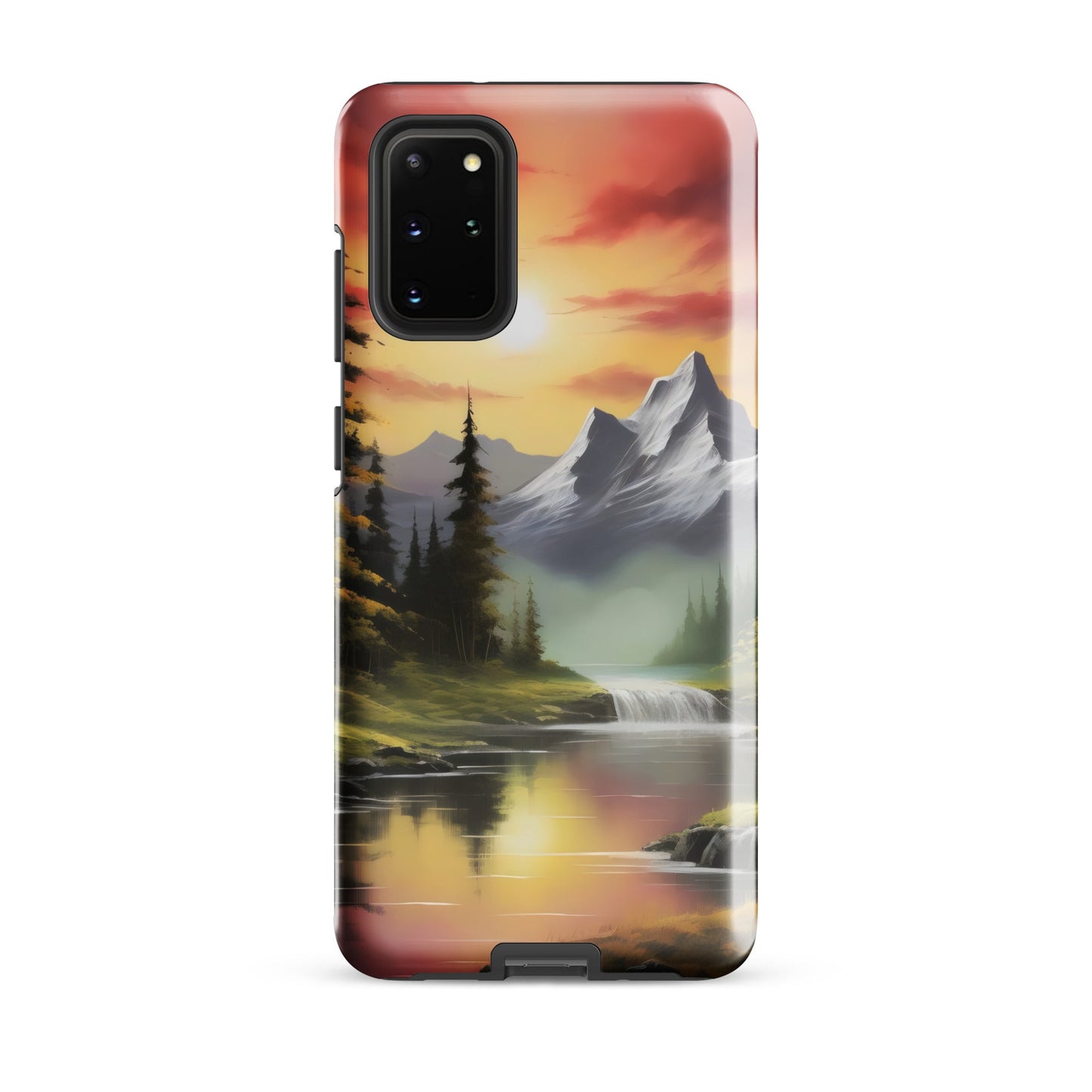 Gemalte Berglandschaft - Hardcase Samsung®-Hülle - Samsung Galaxy S20 Plus - GfoitMa