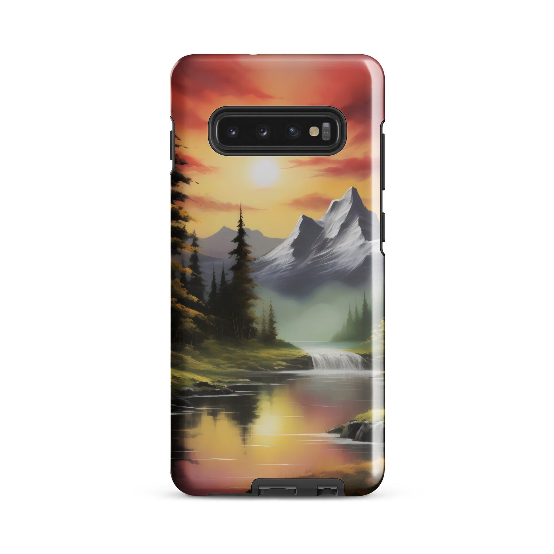 Gemalte Berglandschaft - Hardcase Samsung®-Hülle - Samsung Galaxy S20 - GfoitMa
