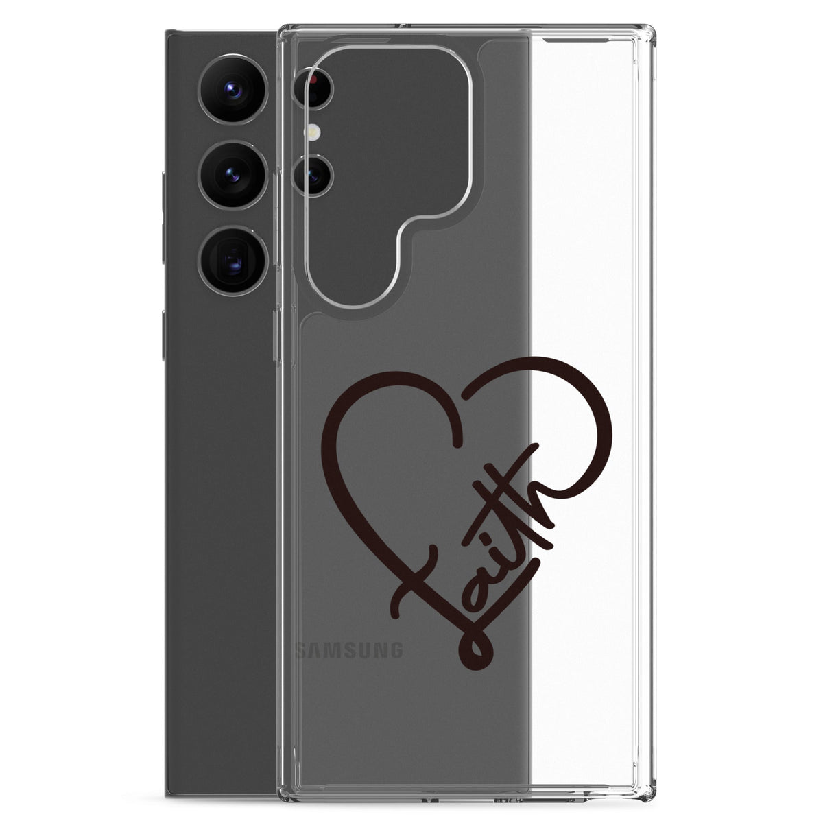 Glaube in Herzform - Samsung-Handyhülle - Samsung Galaxy S23 Ultra - GfoitMa