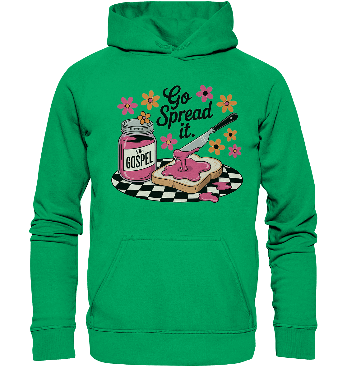 Go Spread It – The Gospel | Christliche Produkte - Kids Premium Hoodie - Kids & Babys - Kelly Green - GfoitMa