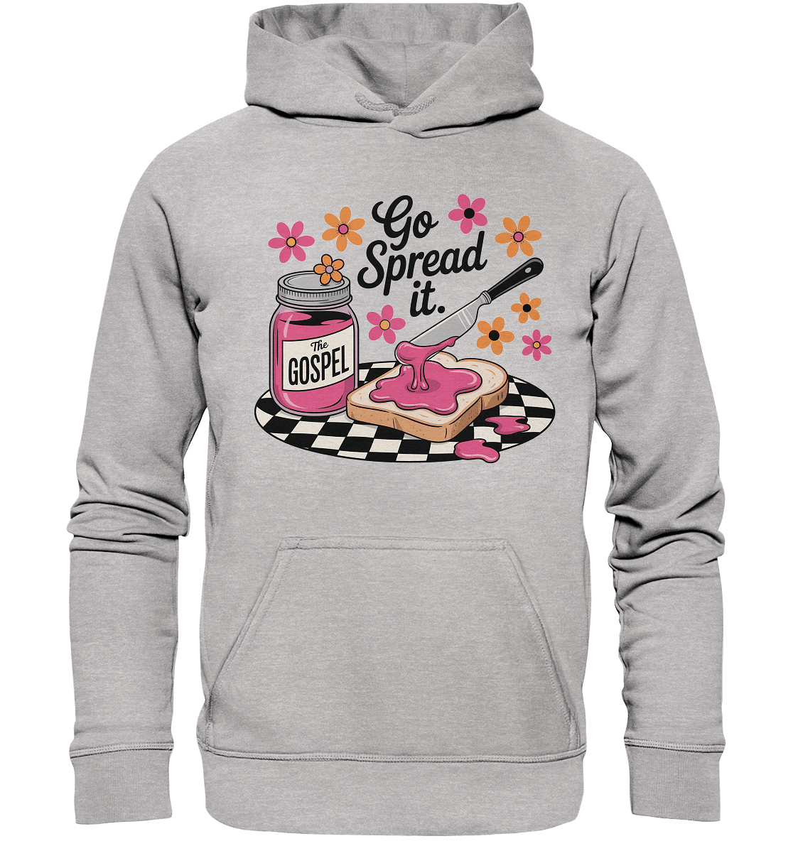 Go Spread It – The Gospel | Christliche Produkte - Kids Premium Hoodie - Kids & Babys - Heather Grey (meliert) - GfoitMa