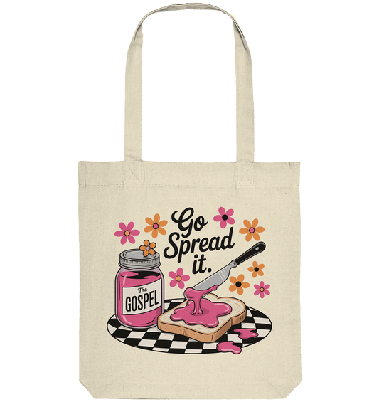 Go Spread It – The Gospel | Christliche Produkte - Organic Tote-Bag - Taschen - Natural - GfoitMa