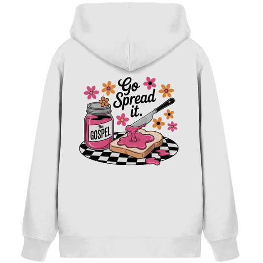 Go Spread It – The Gospel | Christliche Produkte - Organic Zipper - Jacken/ Zipper - White - GfoitMa