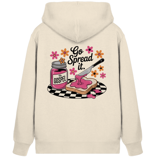 Go Spread It – The Gospel | Christliche Produkte - Organic Zipper - Jacken/ Zipper - Natural Raw - GfoitMa