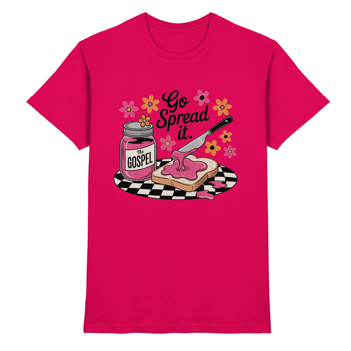 Go Spread It – The Gospel | Christliche Produkte - Premium Shirt - Unisex-Shirts - Sorbet - GfoitMa