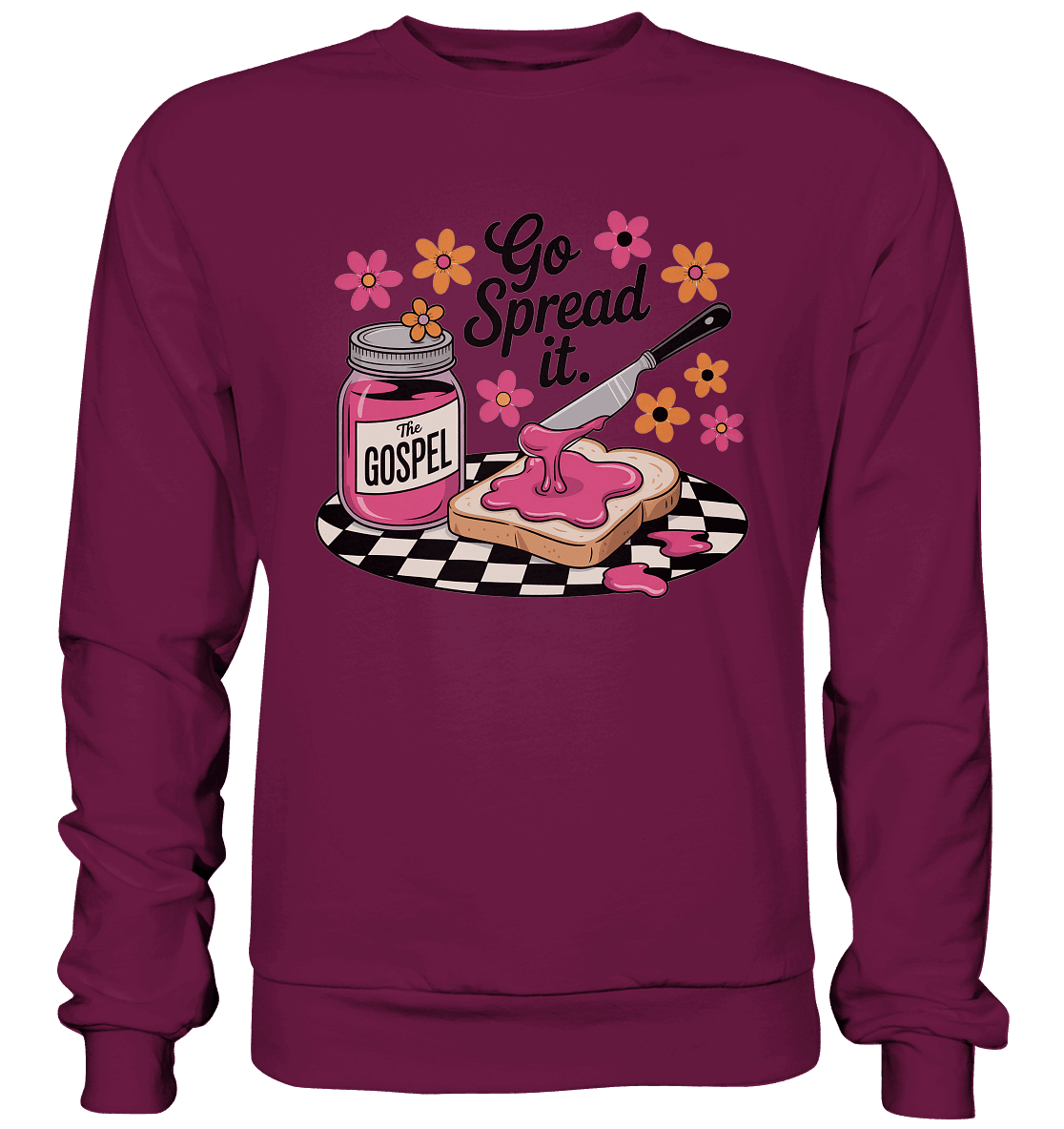 Go Spread It – The Gospel | Christliche Produkte - Premium Sweatshirt - Sweatshirts - Burgund - GfoitMa