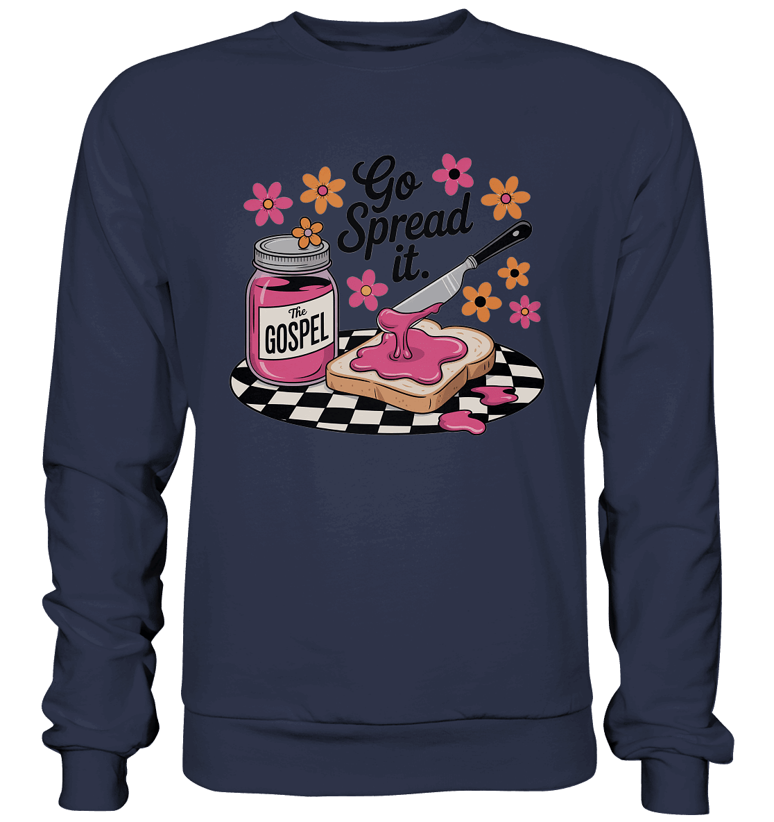 Go Spread It – The Gospel | Christliche Produkte - Premium Sweatshirt - Sweatshirts - Deep Navy - GfoitMa
