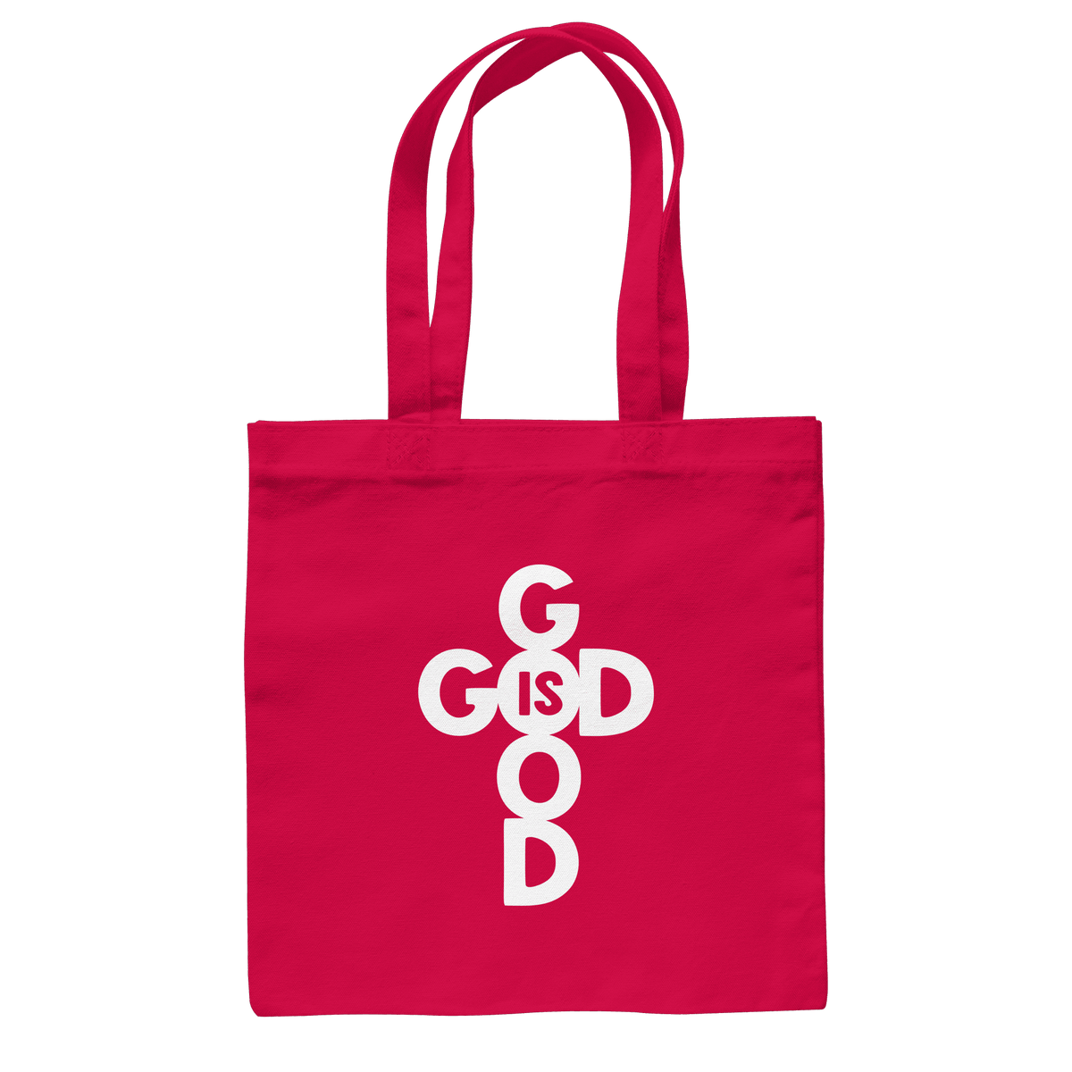 God is Good | Christliche Kleidung & Geschenke im Kreuz-Design - Baumwolltasche - Taschen - Classic Red - GfoitMa