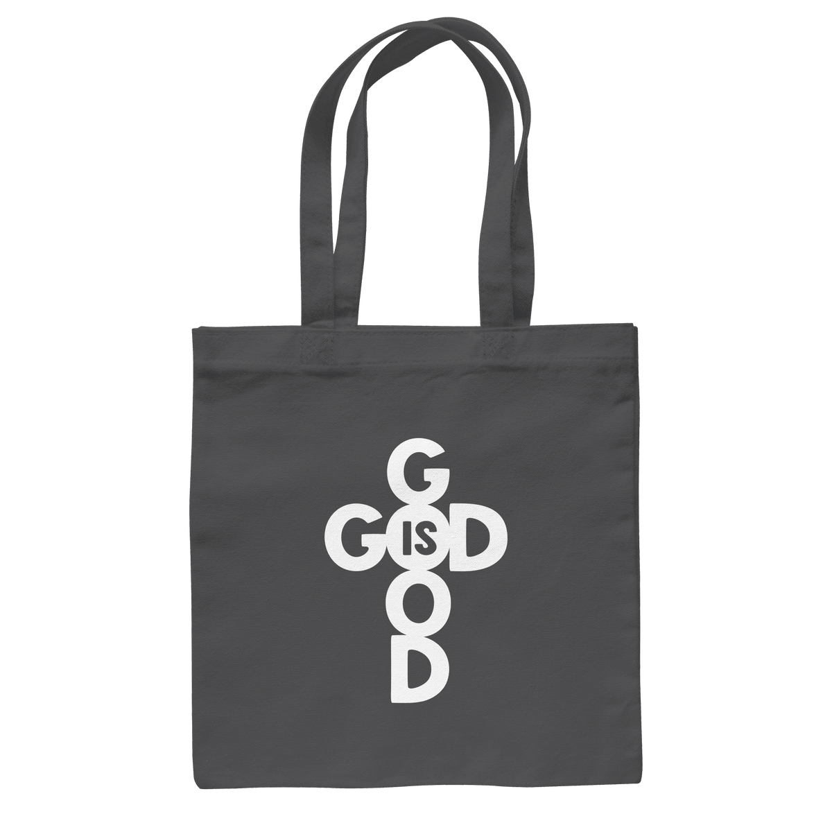 God is Good | Christliche Kleidung & Geschenke im Kreuz-Design - Baumwolltasche - Taschen - Graphite Grey - GfoitMa