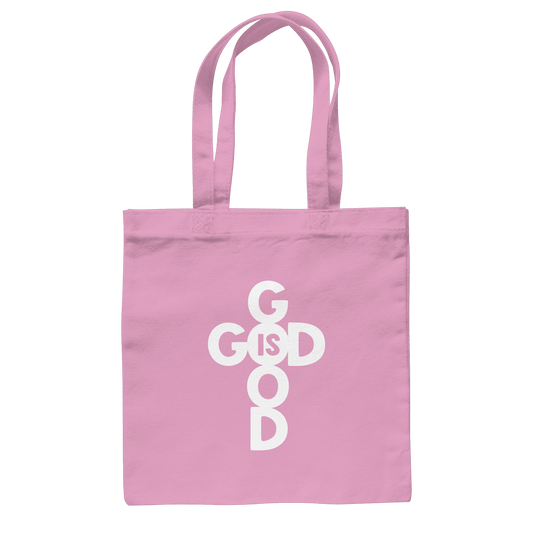 God is Good | Christliche Kleidung & Geschenke im Kreuz-Design - Baumwolltasche - Taschen - Classic Pink - GfoitMa
