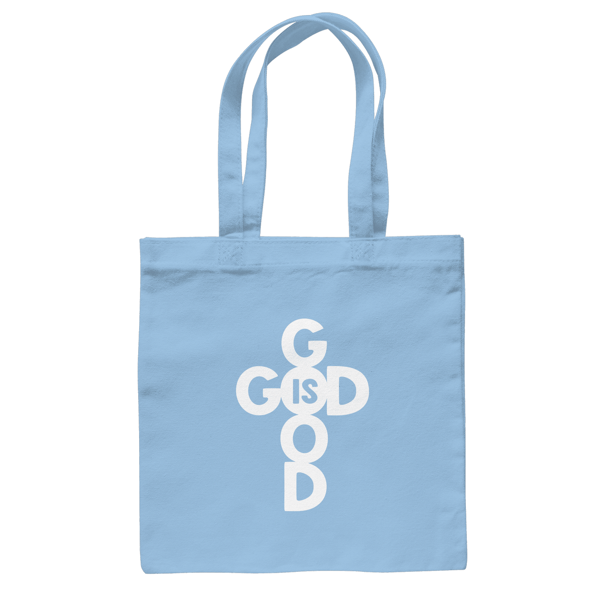 God is Good | Christliche Kleidung & Geschenke im Kreuz-Design - Baumwolltasche - Taschen - Sky Blue - GfoitMa