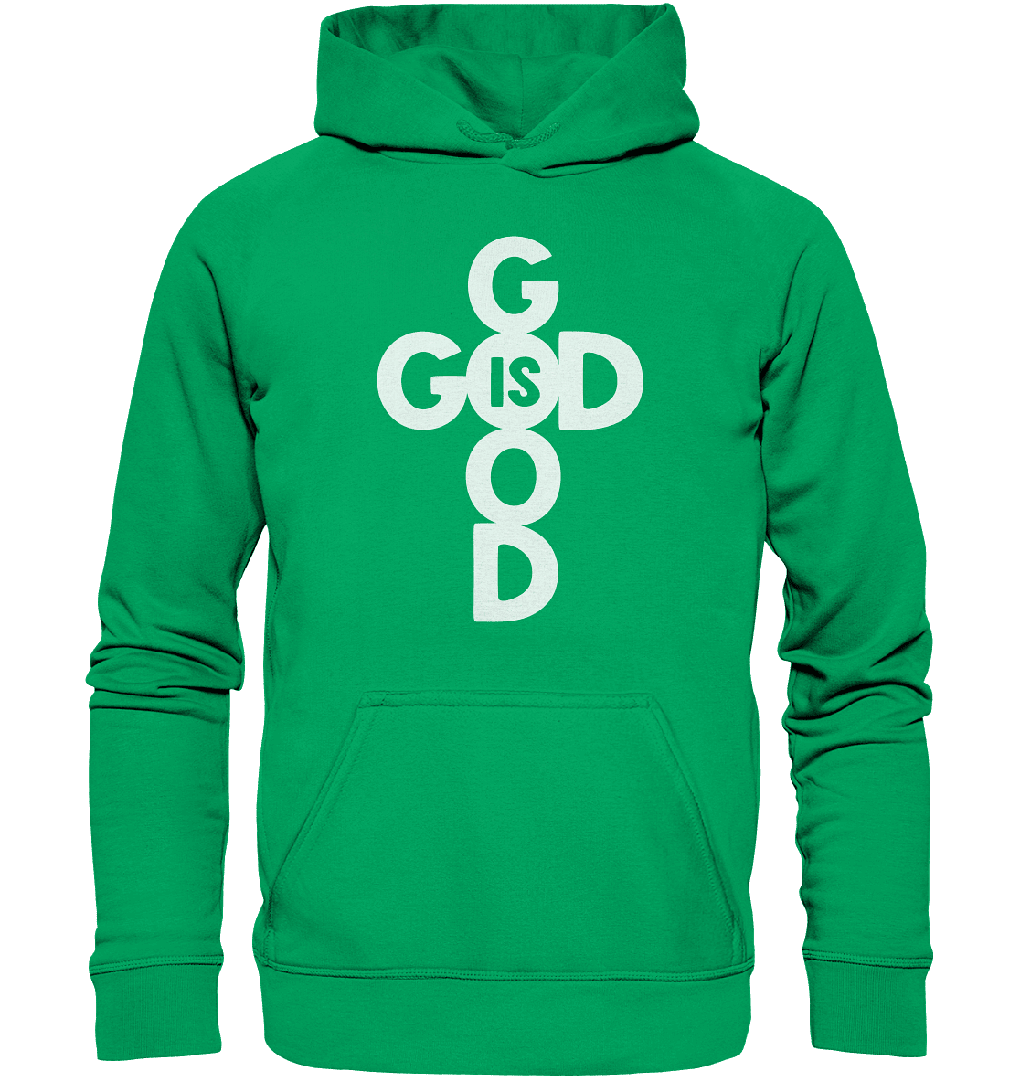 God is Good | Christliche Kleidung & Geschenke im Kreuz-Design - Kids Premium Hoodie - Kids & Babys - Kelly Green - GfoitMa
