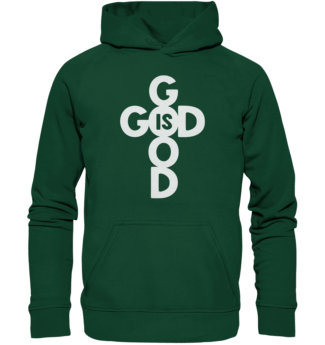 God is Good | Christliche Kleidung & Geschenke im Kreuz-Design - Kids Premium Hoodie - Kids & Babys - Bottlegreen - GfoitMa