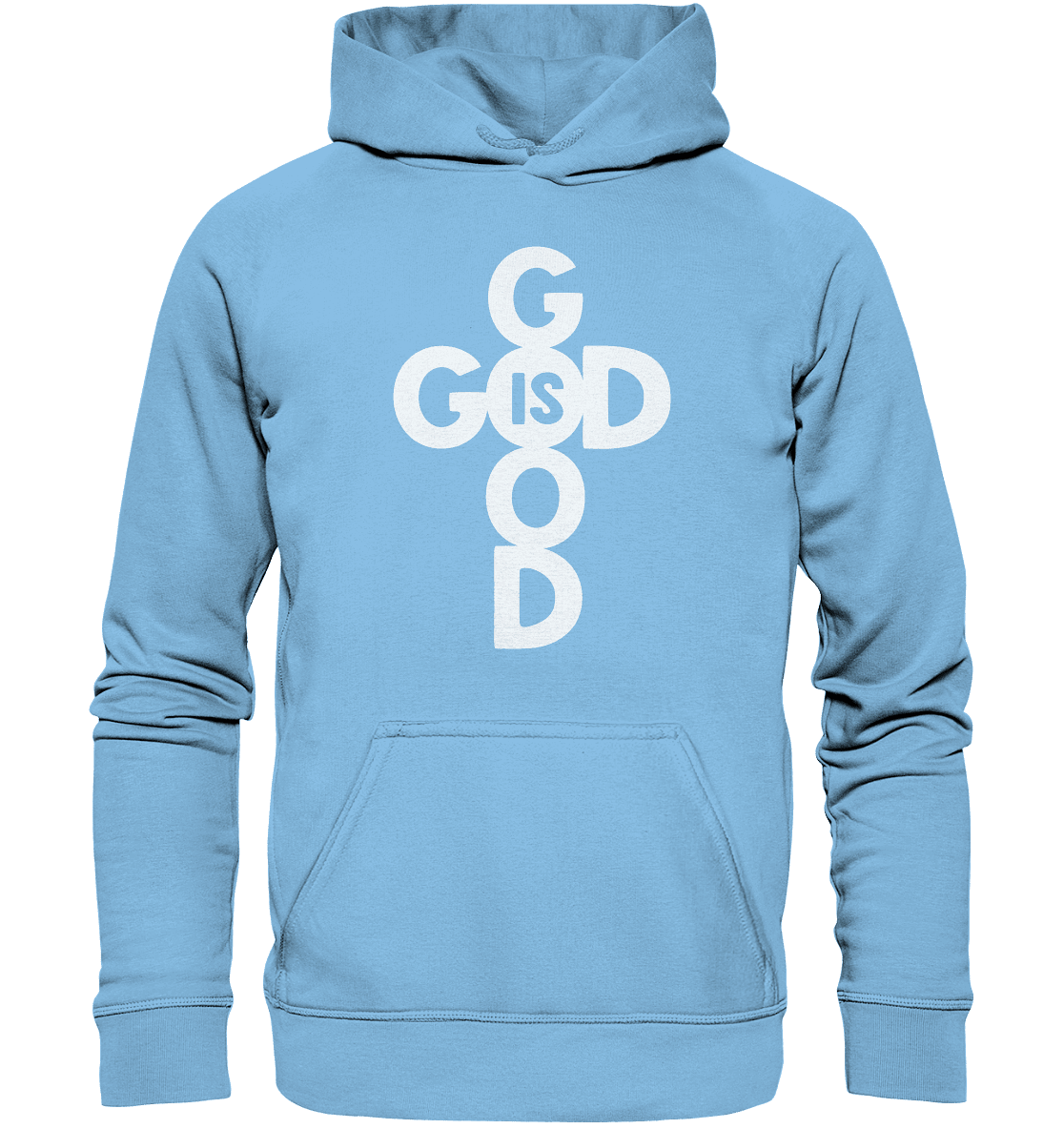 God is Good | Christliche Kleidung & Geschenke im Kreuz-Design - Kids Premium Hoodie - Kids & Babys - Sky Blue - GfoitMa