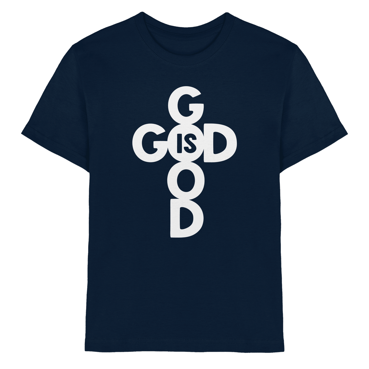 God is Good | Christliche Kleidung & Geschenke im Kreuz-Design - Kids Premium Shirt - Kids & Babys - Navy - GfoitMa