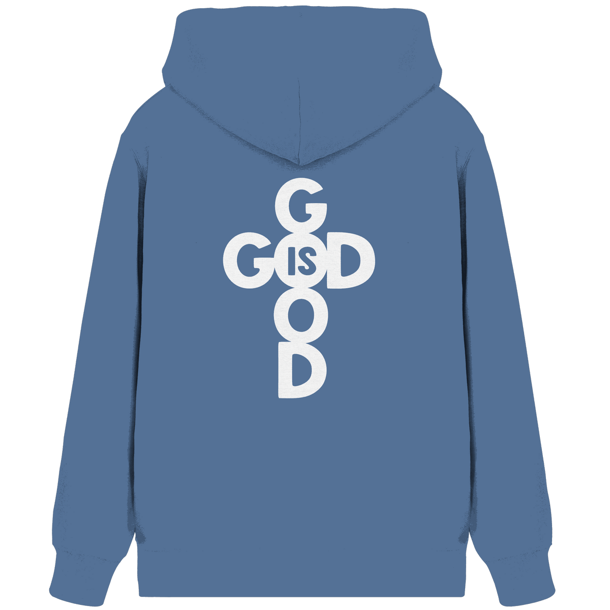 God is Good | Christliche Kleidung & Geschenke im Kreuz-Design - Organic Zipper - Jacken/ Zipper - Bright Blue - GfoitMa