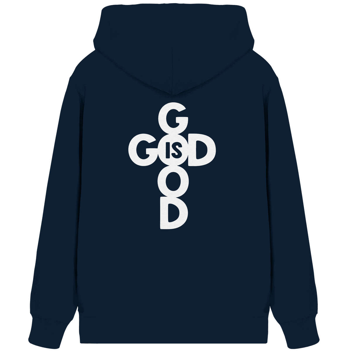 God is Good | Christliche Kleidung & Geschenke im Kreuz-Design - Organic Zipper - Jacken/ Zipper - French Navy - GfoitMa
