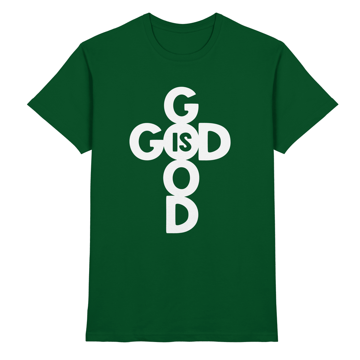 God is Good | Christliche Kleidung & Geschenke im Kreuz-Design - Premium Shirt - Unisex-Shirts - Chocolate - GfoitMa