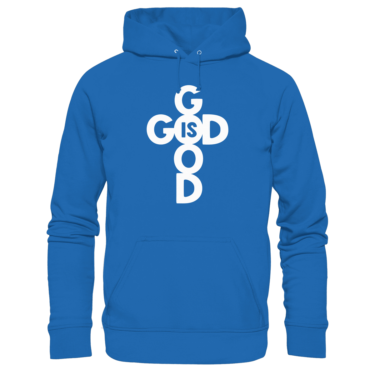 God is Good | Christliche Kleidung & Geschenke im Kreuz-Design - Premium Unisex Hoodie - Hoodies - Royal Blau - GfoitMa