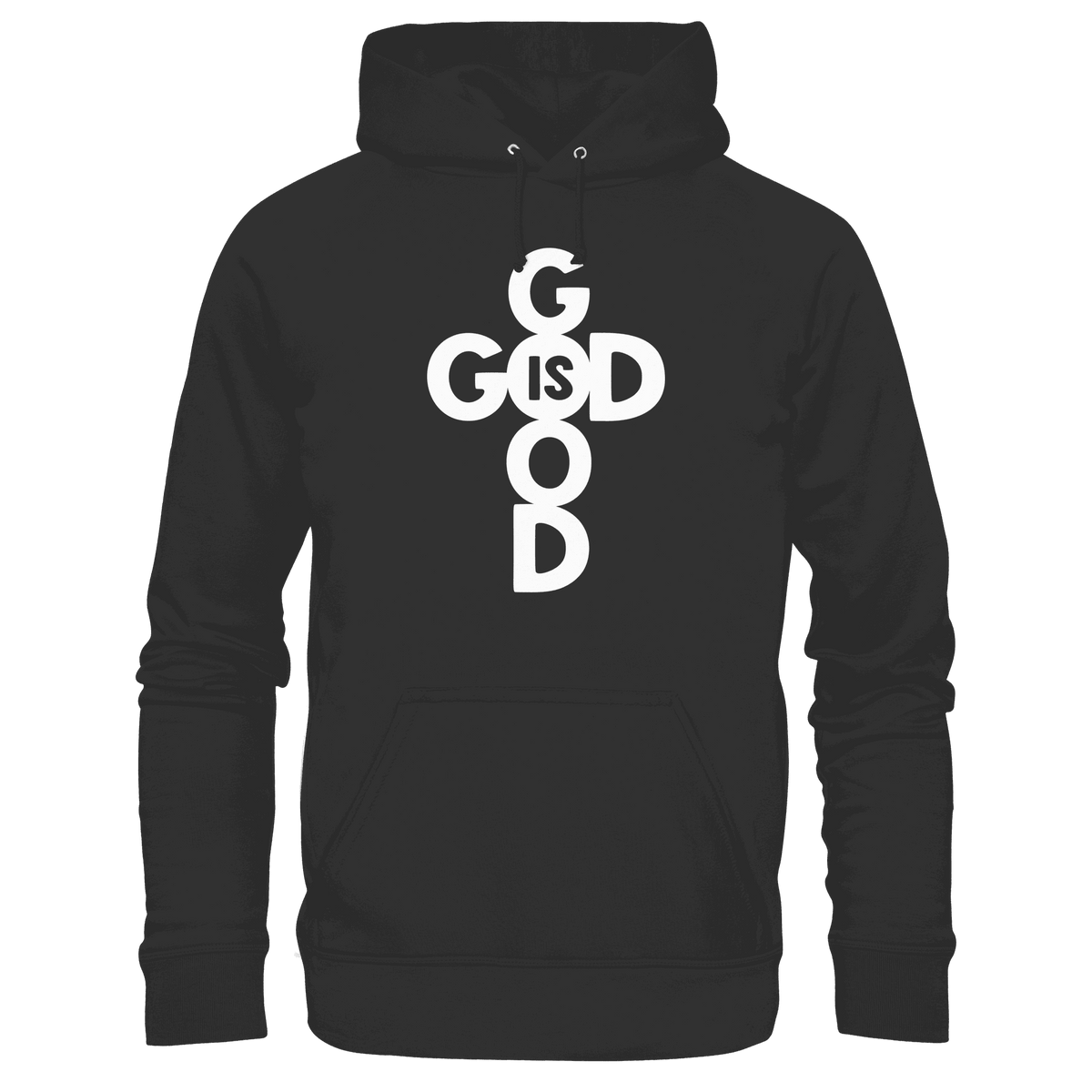God is Good | Christliche Kleidung & Geschenke im Kreuz-Design - Premium Unisex Hoodie - Hoodies - Black - GfoitMa