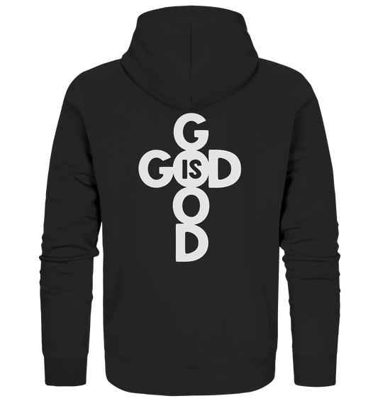 God is Good | Christliche Kleidung & Geschenke im Kreuz-Design - Zipper - Jacken/ Zipper - Black Pure - GfoitMa