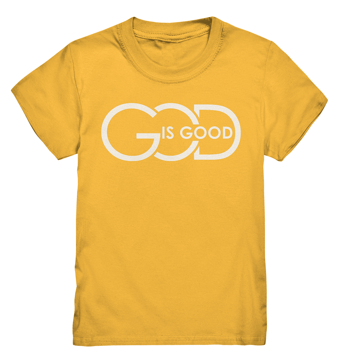 God is Good | Christliche Kleidung - Kids Premium Shirt - Kids & Babys - Gold - GfoitMa