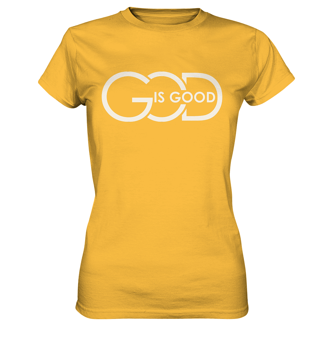 God is Good | Christliche Kleidung - Ladies Premium Shirt - Lady-Shirts - Gold - GfoitMa