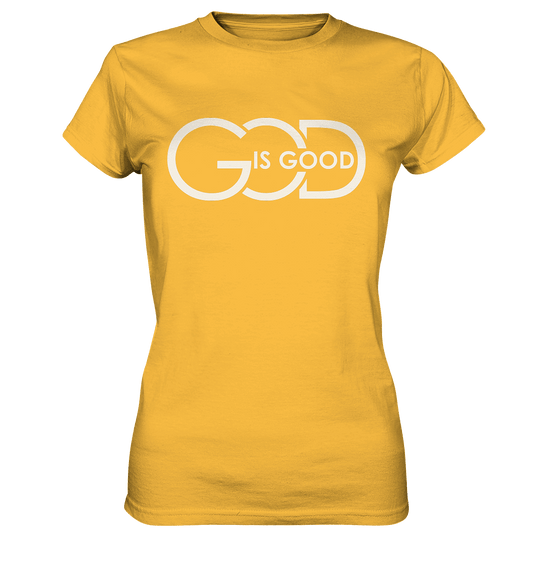 God is Good | Christliche Kleidung - Ladies Premium Shirt - Lady-Shirts - Gold - GfoitMa