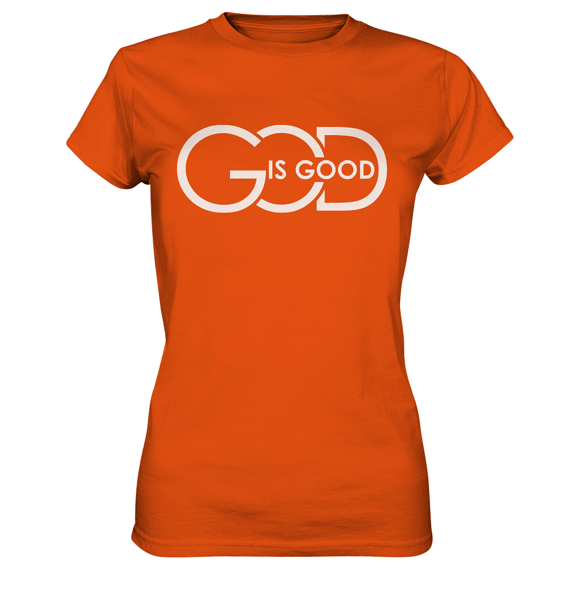 God is Good | Christliche Kleidung - Ladies Premium Shirt - Lady-Shirts - Orange - GfoitMa