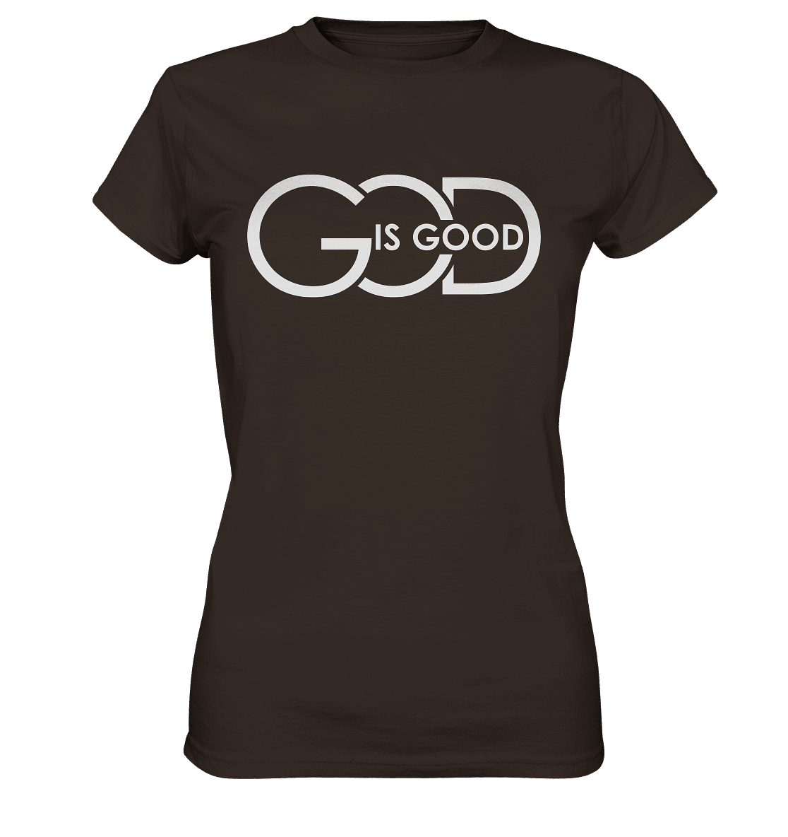 God is Good | Christliche Kleidung - Ladies Premium Shirt - Lady-Shirts - Brown - GfoitMa