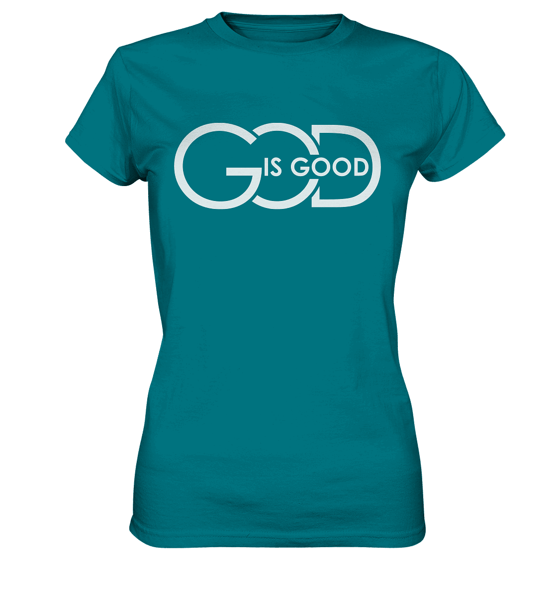 God is Good | Christliche Kleidung - Ladies Premium Shirt - Lady-Shirts - Diva Blue - GfoitMa