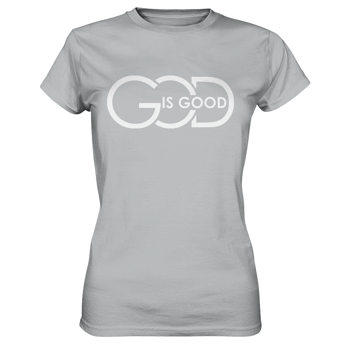God is Good | Christliche Kleidung - Ladies Premium Shirt - Lady-Shirts - Pacific Grey - GfoitMa