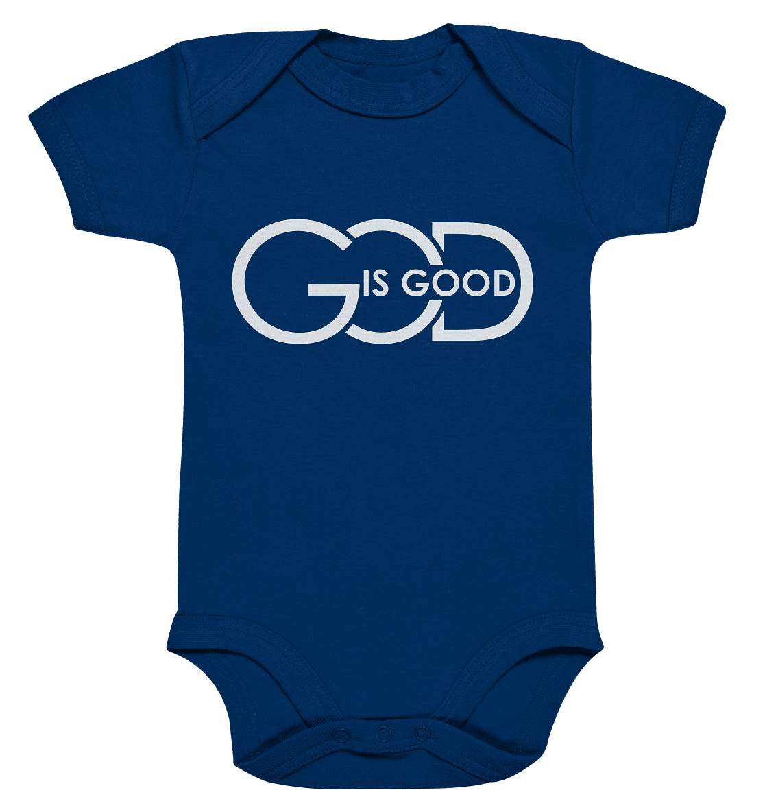 God is Good | Christliche Kleidung - Organic Baby Bodysuit - Kids & Babys - Nautical Navy - GfoitMa